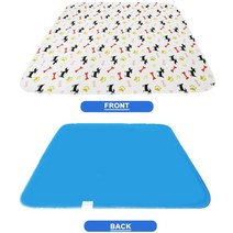 펫집 Dropshipping 방수 재사용 가능한 개 침대 매트 개 소변 패드 강아지 오줌 애완 동물 훈련을위한 빠른 흡수 패드 깔개 미국 주식, 흰개 뼈발톱, 80x90CM, 협동사