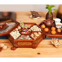 고급 구절판 접시 찬합 폐백 한정식 이바지 명절 손님, 33 월넛 컬러 코퍼