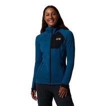 Mountain Hardwear 여성용 스탠다드 폴라텍 파워 그리드 풀 지퍼 후드 블랙 M