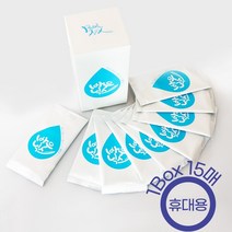 (1+1)바우닉스 클렌징물티슈(15매 1팩)화학성분 없어 민감성 피부에 좋은 순한 물티슈 피부관리가 되는 클렌징