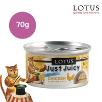 LOTUS 그레인프리 저스트 쥬시 치킨 스튜 고양이 주식캔 24p, 닭, 70g, 24개