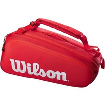 윌슨 테니스가방 라켓 백팩 슈퍼투어 프로스태프 시리즈 라켓 2개~9개 수납, 9PK RED(9개 라켓)
