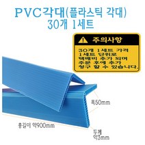 ㄱ자 PVC 모서리 보호대 코너 앵글 각대 일면 기억자 900mm 3T L자 플라스틱 보호