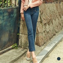 [바닐라비] 여성 아트웍 세미플레어 데님팬츠