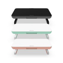 브라보텍 BRAVOTEC EQUALE AP-2003 M-DESK 모니터받침대, 화이트 핑크