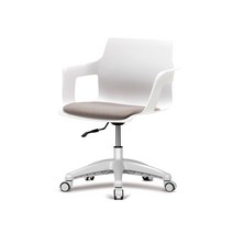 [파란들]인테리어 의자 K200 회전발, 화이트, 패드형