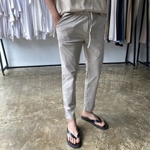 남자9부바지 스판밴딩 경량 린넨