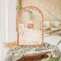 방명록 결혼식 웨딩 우드 방명록 메시지 상자, 28x45(3cm 100장)