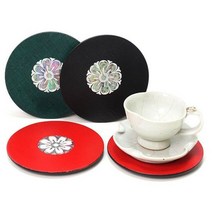 박씨상방 2종고급 나전 원꽃 차탁세트이원근문화재기능인작품, 검