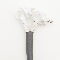 (매쉬 매직 케이블 2M) 컴퓨터선 정리 고양이전선 강아지전선 헤리컬밴드 케이블정리 튜브, 라지, 주황색