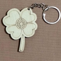 식목일행사 기념 색칠 그리기용 무지 네잎클로버열쇠고리 감성 저학년 꾸미기 유치원 교구