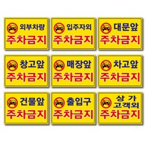 외부차량 주차금지 입주자외 대문앞 창고앞 매장앞 차고앞 건물앞 출입구 상가고객외 주차금지 포맥스표지판 안내판 경고판, 2개, 외부차량주차금지