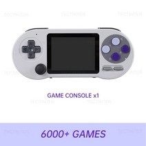 휴대용 비디오 게임 콘솔 IPS 스크린 레트로 TV 플레이어 출력 내장 6000 + 3 인치, Only Console
