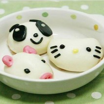 이솝찐빵 귀여운 동물모양 찐빵 1kg 40개 팥앙금 팥빵