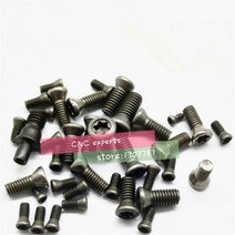 공구부품 M2 x 6 M2.5 8 M3 10 12 M3.5 M4 M5 Torx 나사 카바이드 인서트 CNC 선반 도구, 01 10pcs_01 M2x6