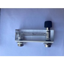 PMMA 액체 유량계 1/4 "BSP 암 스퀘어 패널 유형 Rotameter LZT-6T 16-160 미리리터/분 80-400, 한개옵션1, 07 10-100LPH