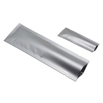 실버 순수 알루미늄 호 일 패키지 가방 커피 설탕 파우치 오픈 상단 열 씰 진공 mylar 호 일 가방 향신료 분말 저장소, 15x22cm