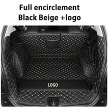 토레스트렁크정리함 다이소트렁크정리함 러기지스크린 현대 투손 용 자동차 트렁크 매트 2015 2020 suv 카, 18 Black beige