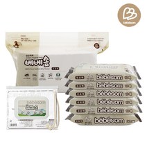 베베솜 무표백 순면 신생아 건티슈 아기 물티슈 SET 2, 무표백 순면 건티슈 SET 2