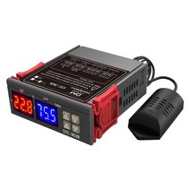 온습도계 AC 110V 220V 12V 24V 디지털 온도 습도 컨트롤러 온도계 습도계 인큐베이터 제습기 온도 조절기 습도 조절기, DC 12V, 01 DC 12V