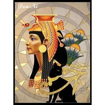 고대 이집트 그림 다이아몬드 자수 모자이크 여왕 Cleopatra 벽 그림 라인 석 크리스탈 퍼즐 쥬얼리 크로스, [07] 65x50cm Round, 05 hgaj4