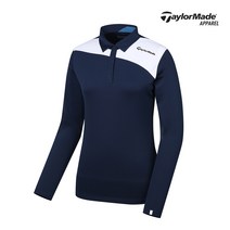 [테일러메이드]여성 상단 배색 카라 티셔츠 TWTYJ7987-915
