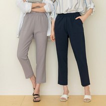 앤더데이 슬림한 비율 린넨 배기팬츠