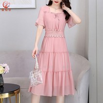 셀럽당 원피스 쉬폰 스커트 허리 여밈 여신 스커트