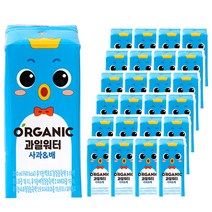 롯데칠성음료 오가닉 과일워터 사과&배 200ml x 24팩