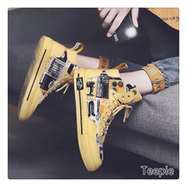 티피 봄 새로운 트렌드 남성 신발 하이 탑 스포츠 및 레저 올 매치 유행 신발