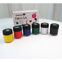 맘아트 칼라리코 직물용 염색물감 30ml 6색 기본색, 단품