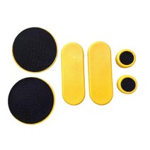 GHSHOP 스케이트 보드 장갑 슬라이더 손가락 및 손바닥 보호대 롱 보드 내리막 보호 장비 슬라이더 퍽 세트, POM 플라스틱, 긴