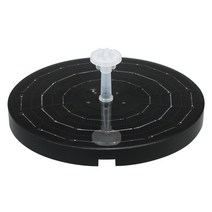 태양광분수태양 물 분수 펌프 7V/3W 다채로운 LED 조명 부동 정원 연못 수영장 분수 폭포 야외 조류 목욕, 01 1800mAh Battery