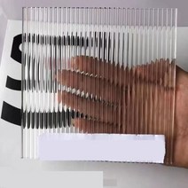 대형아크릴판 조명용아크릴 얇은아크릴판 두꺼운와이드파인 스트라이프 투명 스트라이프 플레이트 웨이브 플레이트 장식 플레이트 룸 장식 캐비닛 도어 처리, 200x300x3, 두꺼운 줄무늬
