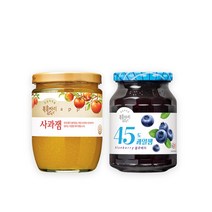 복음자리 사과잼370g+45도블루베리잼350g