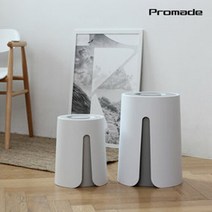 프로메이드 압축휴지통 10L / 종량제봉투호환 누름휴지통, 1개, 압축휴지통10L-그레이