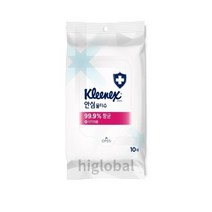 크리넥스 안심 물티슈 휴대형, 10팩, 10매