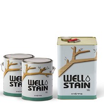 웰 WELL 오일스테인 DIY 페인트 4리터 목재 아파트 파고라 의자 한옥 가구 팬션 데크 목조.주택 보호 0-8324ea, 호두나무