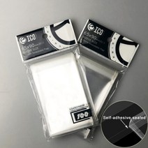 보드게임 200pcs 투명 ico 봉인봉인되지 않은 플레이 카드 슬리브 매직 플레이 야외 보드 카드 프로텍터 액세서리 gyh 타로 게임, 자체 접착 밀봉