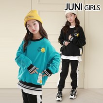 펀라벨시보리맨투맨 티셔츠_안감기모