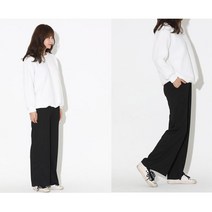 여성 면골지 포켓통바지 허리밴딩편해요 여자슬랙스