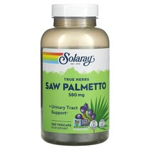 Solaray 쏘팔메토 소팔매토 미국산 580mg 180캡슐 360식물성 캡슐, 360 개