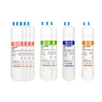 야자수카본 국내생산 현대큐밍 정수기 필터 호환 HP-651W 1년세트 8개, (나노업그레이드) 11인치단방향8개(HP651WQ)