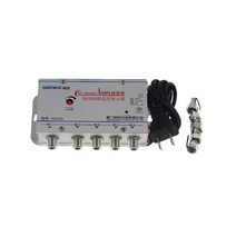 tv안테나선 새로운 ac 220v 4 way catv 케이블 tv 신호 증폭기 amp 안테나 부스터 분배기 세트 광대역 홈 tv 장비, 회색
