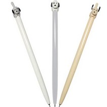 바보사랑 문구 펜시 용품 댕댕이 볼펜.디작소, 그레이