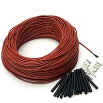 적외선 바닥 난방 케이블 카본 와이어 코일 10 ~ 100 미터 12K 33 Ohm m 220V, 20m