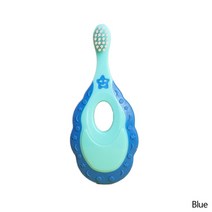 유아 칫솔 실리콘 360도 U자 아이 핸들 구강 케어 청소 교육 헤어 브러쉬 1-3T, [01] Blue