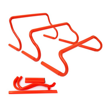 미니 허들 축구 콘 선수용 림보 게임 민감한 훈련 장애물 랙 휴대용 장애물 훈련 이동식 장벽 장비, 23cm