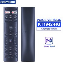 테슬라 산슈이 콘카 JVC RM-C3404 스마트 TV용 음성 리모컨 KT1942-HG, [01] KT1942-HG