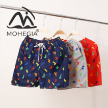 MOHEGIA 여름 해변 바지 남자 반바지 5 점 캐주얼 바지